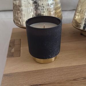 Black and Gold Candle Holder
